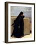 Woman Dressed in Black-Stefano Ussi-Framed Giclee Print