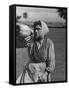 Woman Drinking a Bottles of Wine from a Story Concerning Italy-null-Framed Stretched Canvas