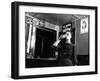 Woman Drinking under Sign, No Beer Sold to Indians, Katherine's Place, Happy Hollow, Fort Peck Dam-Margaret Bourke-White-Framed Photographic Print