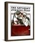 "Woman Driver," Saturday Evening Post Cover, July 21, 1923-Walter Beach Humphrey-Framed Giclee Print