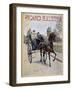 Woman Driving a Carriage with Man Sitting next Door - Cover in “” Figaro Illustré””, 1893-Jean Beraud-Framed Giclee Print