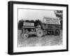 Woman Driving Fordson Tractor Photograph-Lantern Press-Framed Art Print