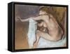 Woman Drying Her Arm, Circa 1884-Edgar Degas-Framed Stretched Canvas