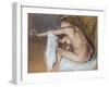 Woman Drying Her Arm; Femme S'Essuyant Le Bras, C.1884-Edgar Degas-Framed Giclee Print