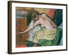 Woman Drying Herself, 1888-89-Edgar Degas-Framed Giclee Print