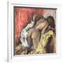 Woman Drying Herself, C.1890-95-Edgar Degas-Framed Giclee Print