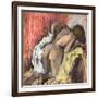 Woman Drying Herself, C.1890-95-Edgar Degas-Framed Giclee Print