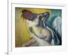 Woman Drying Herself-Edgar Degas-Framed Giclee Print