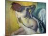 Woman Drying Herself-Edgar Degas-Mounted Giclee Print