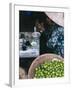 Woman Eating Pho at Food Stall, Cholon Market, Ho Chi Minh City, Indochina-Tim Hall-Framed Photographic Print