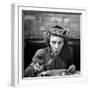 Woman Eating Spaghetti in Restaurant. No.5 of Sequence of 6-Alfred Eisenstaedt-Framed Photographic Print