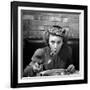 Woman Eating Spaghetti in Restaurant. No.5 of Sequence of 6-Alfred Eisenstaedt-Framed Photographic Print