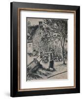 'Woman Emptying a Wheel Barrow', c.1880, (1946)-Camille Pissarro-Framed Giclee Print