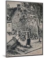 'Woman Emptying a Wheel Barrow', c.1880, (1946)-Camille Pissarro-Mounted Giclee Print