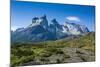 Woman Enjoying the Incredible Mountains of the Torres Del Paine National Park-Michael Runkel-Mounted Photographic Print
