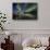 Woman Enjoying the View of the Northern Lights, at Lake Thingvellir, Iceland-null-Stretched Canvas displayed on a wall