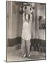 Woman Exercising in Silk Pajamas-null-Mounted Photo