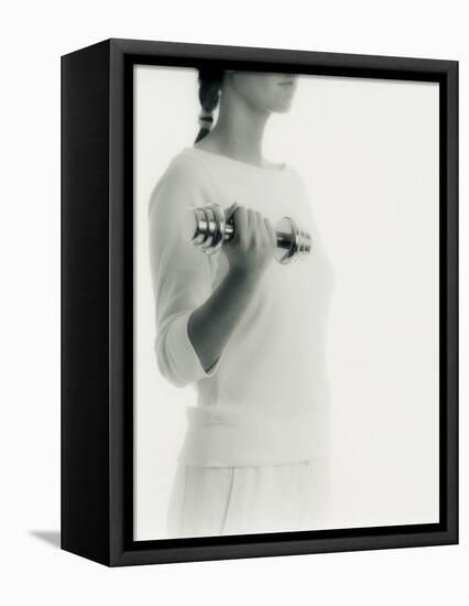 Woman Exercising-Cristina-Framed Stretched Canvas