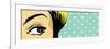 Woman Eye Peeking-lavitrei-Framed Premium Giclee Print