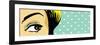 Woman Eye Peeking-lavitrei-Framed Premium Giclee Print