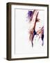 Woman Face. Hand Painted Fashion Illustration-Anna Ismagilova-Framed Art Print