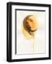 Woman Face. Hand Painted Fashion Illustration-Anna Ismagilova-Framed Art Print