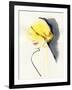 Woman Face. Hand Painted Fashion Illustration-Anna Ismagilova-Framed Art Print