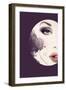 Woman Face. Hand Painted Fashion Illustration-Anna Ismagilova-Framed Art Print