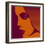Woman Face, Vector Illustration.-jumpingsack-Framed Art Print