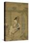Woman Fantasizing, Qing Dynasty, Kangxi Period, C.1700-22-Leng Mei-Stretched Canvas