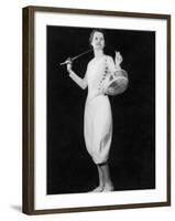 Woman Fencing 1930-null-Framed Photographic Print