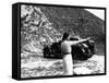 Woman Firing a Revolver-null-Framed Stretched Canvas