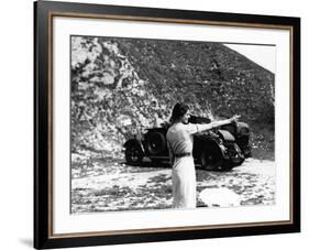 Woman Firing a Revolver-null-Framed Photographic Print