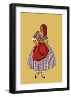 Woman Fish Wife from the French Coast-Elizabeth Whitney Moffat-Framed Art Print