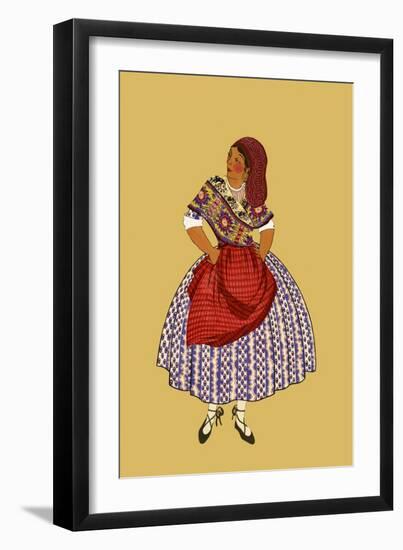 Woman Fish Wife from the French Coast-Elizabeth Whitney Moffat-Framed Art Print