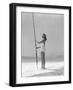 Woman Fishing on Surf-Philip Gendreau-Framed Photographic Print