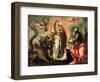 Woman Fleeing the Dragon-Palma Il Giovane-Framed Giclee Print