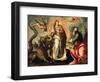 Woman Fleeing the Dragon-Palma Il Giovane-Framed Giclee Print