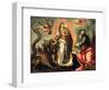 Woman Fleeing the Dragon-Palma Il Giovane-Framed Giclee Print