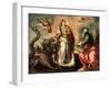 Woman Fleeing the Dragon-Palma Il Giovane-Framed Giclee Print