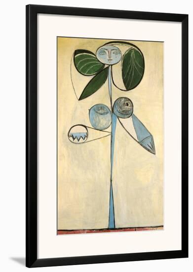Woman/flower 1946-Pablo Picasso-Framed Giclee Print