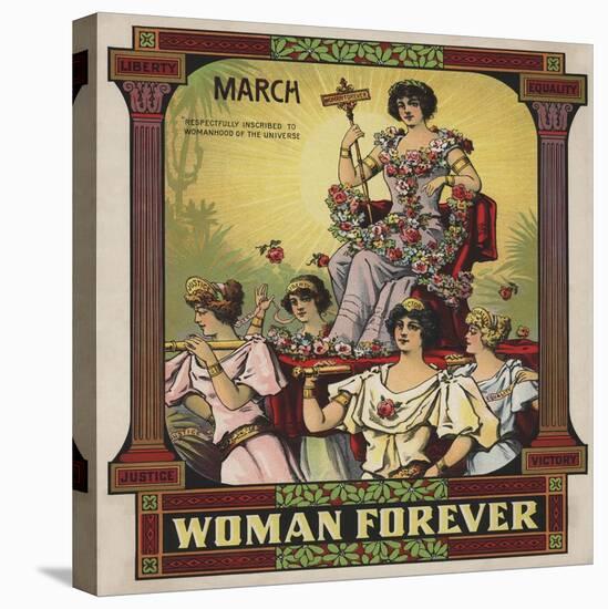 Woman Forever Sheet Music Cover-null-Stretched Canvas