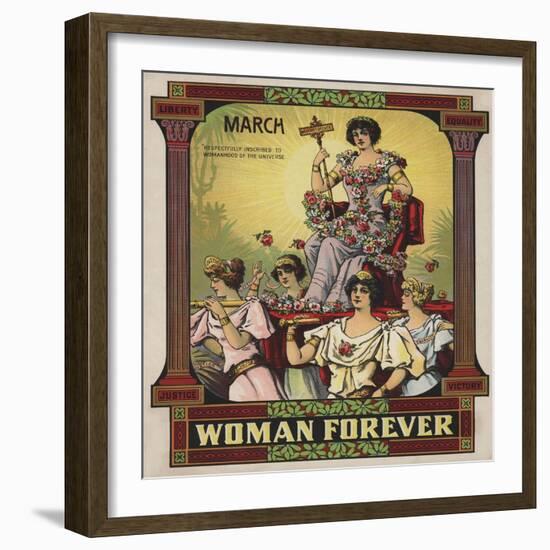 Woman Forever Sheet Music Cover-null-Framed Giclee Print