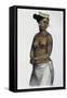 Woman from Saltikoff Islands, Marshall Islands, Illustration by Louis Choris-null-Framed Stretched Canvas