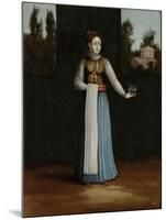 Woman from the Albanian Coast-Jean Baptiste Vanmour-Mounted Art Print