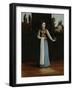 Woman from the Albanian Coast-Jean Baptiste Vanmour-Framed Art Print