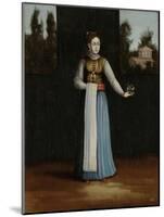 Woman from the Albanian Coast-Jean Baptiste Vanmour-Mounted Art Print