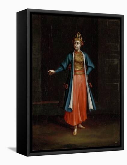Woman from the Bulgarian Coast-Jean Baptiste Vanmour-Framed Stretched Canvas