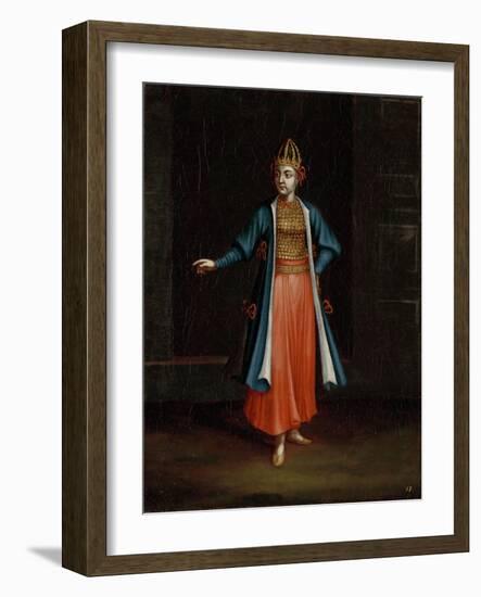 Woman from the Bulgarian Coast-Jean Baptiste Vanmour-Framed Art Print