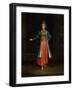 Woman from the Bulgarian Coast-Jean Baptiste Vanmour-Framed Art Print